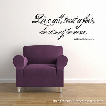 Removable transfer film family love house rules vinyl wall quote stickers
